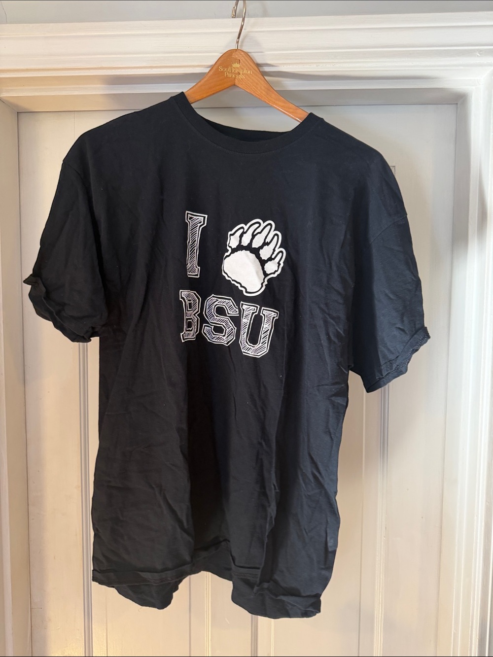 Black 'I Bear Paw BSU' Graphic Men's T‑Shirt